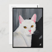 Portrait of Blanca Painting by Alfred Fox Briefkaart (Voorkant / Achterkant)