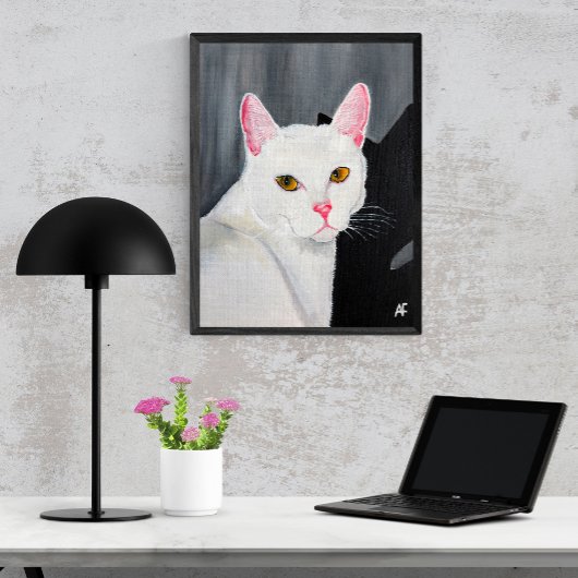 Portrait of Blanca Painting by Alfred Fox Canvas Afdruk