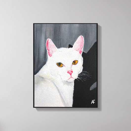 Portrait of Blanca Painting by Alfred Fox Canvas Afdruk (Voorkant)