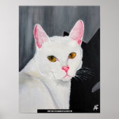 Portrait of Blanca Painting by Alfred Fox Poster (Voorkant)