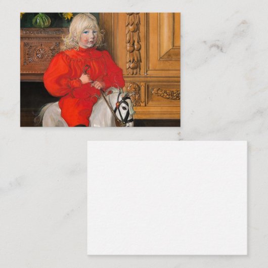 Portrait of Casimir Laurin, Murre by Carl Larsson Notitiekaartje (Voorkant / Achterkant)