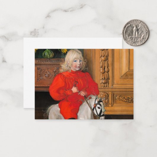 Portrait of Casimir Laurin, Murre by Carl Larsson Notitiekaartje