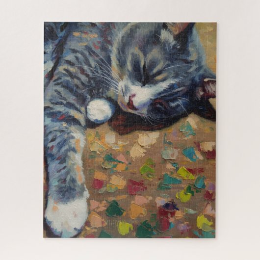 Portrait of Cat Puzzle Legpuzzel (Verticaal)