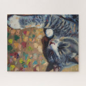 Portrait of Cat Puzzle Legpuzzel (Horizontaal)