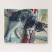 Portrait of Cat Puzzle Legpuzzel (Horizontaal)