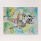 Portrait of Cat Puzzle Legpuzzel (Horizontaal)