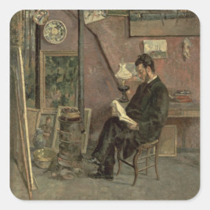 Portrait of Doctor Martinez, 1878 (oil on canvas) Vierkante Sticker