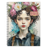 Portrait of Edith It's A Beautiful Life Notebook Notitieboek (Voorkant)