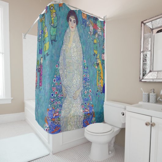 Portrait of Elisabeth Lederer, Gustav Klimt Douchegordijn (In situ)