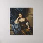 Portrait of Elizabeth Capel, Countess of Carnarvon Canvas Afdruk (Voorkant)