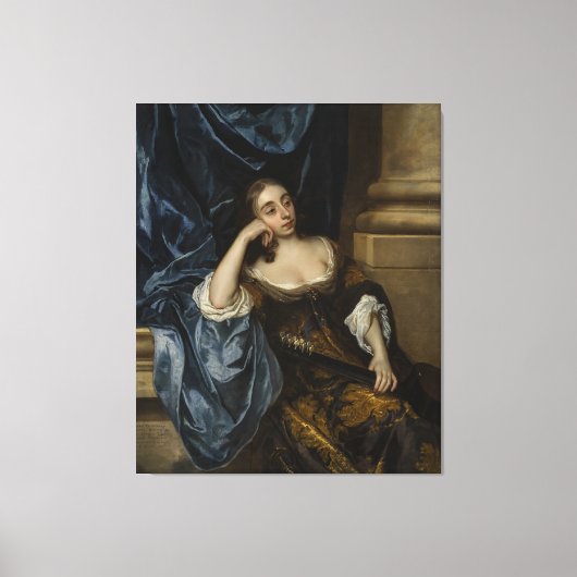 Portrait of Elizabeth Capel, Countess of Carnarvon Canvas Afdruk (Voorkant)