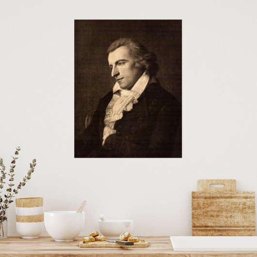 Portrait of Friedrich von Schiller Poster (Keuken)