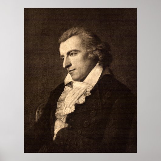 Portrait of Friedrich von Schiller Poster (Voorkant)