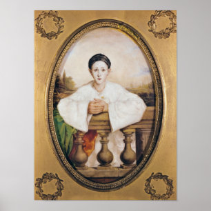 Portrait of Gaspard Deburau as Pierrot, c.1815 Poster