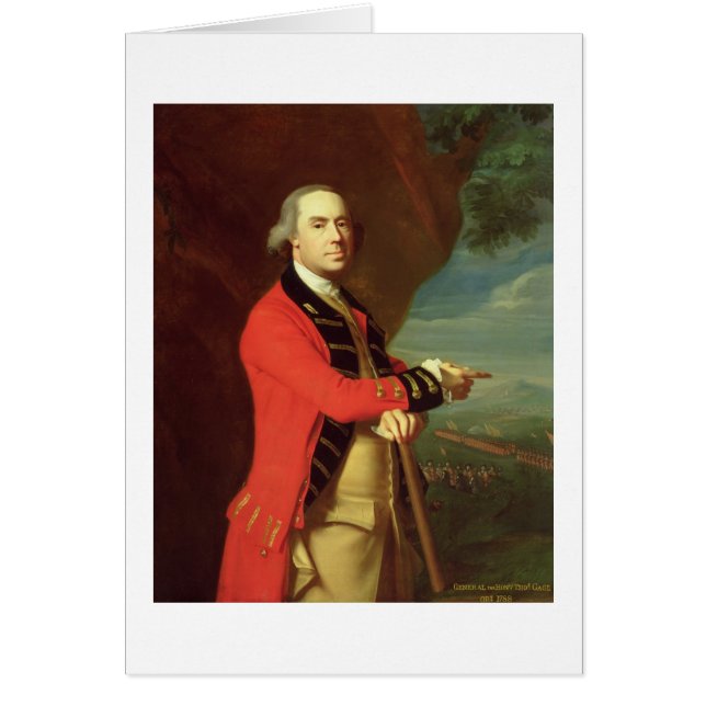 Portrait of General Thomas Gage, c.1768 (olie op c (Voorkant)