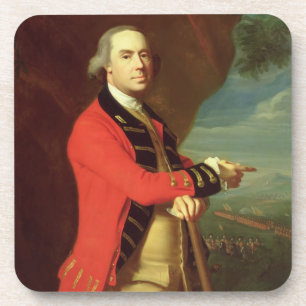 Portrait of General Thomas Gage, c.1768 (olie op c Bier Onderzetter