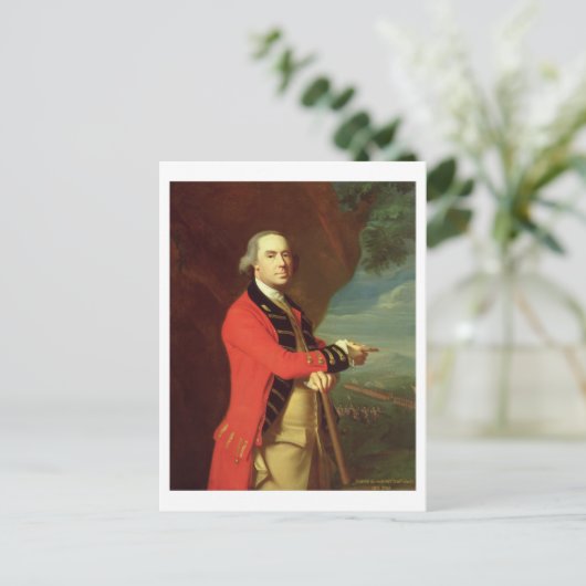 Portrait of General Thomas Gage, c.1768 (olie op c Briefkaart (Staand voorkant)