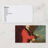 Portrait of General Thomas Gage, c.1768 (olie op c Visitekaartje (Voorkant / Achterkant)