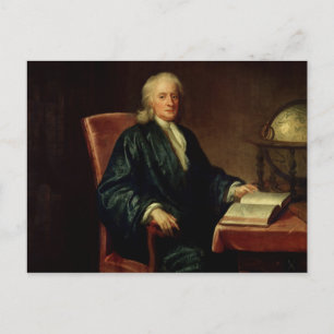 Portrait of Isaac Newton, c.1726 Briefkaart
