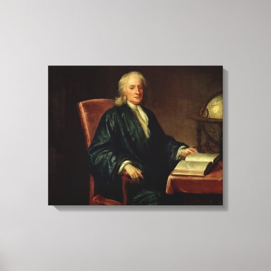 Portrait of Isaac Newton, c.1726 Canvas Afdruk (Voorkant)