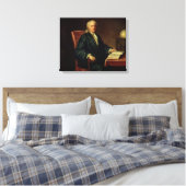 Portrait of Isaac Newton, c.1726 Canvas Afdruk (Insitu (Slaapkamer))