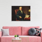 Portrait of Isaac Newton, c.1726 Canvas Afdruk (Insitu (Woonkamer))