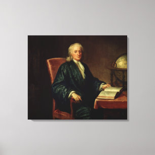 Portrait of Isaac Newton, c.1726 Canvas Afdruk