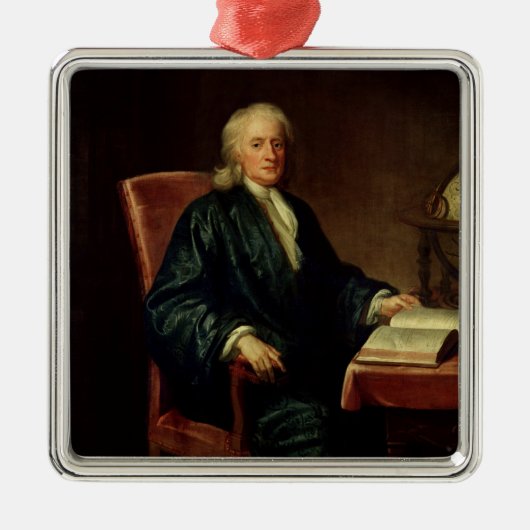 Portrait of Isaac Newton, c.1726 Metalen Ornament (Voorkant)