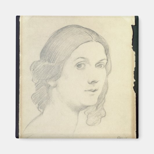 Portrait of Isadora Duncan, 1908 Magneet (Voorkant)