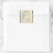 Portrait of Isadora Duncan, 1908 Vierkante Sticker (Tas)