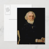 Portrait of Ivan S. Turgenev , 1879 Briefkaart (Voorkant / Achterkant)