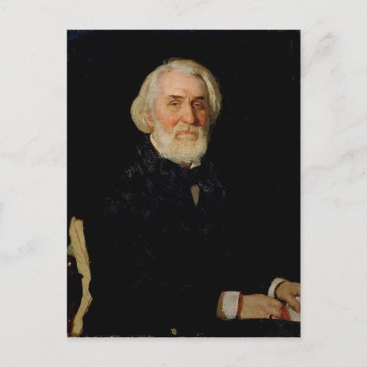 Portrait of Ivan S. Turgenev , 1879 Briefkaart (Voorkant)
