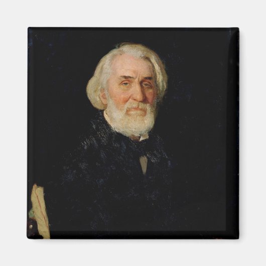 Portrait of Ivan S. Turgenev , 1879 Magneet (Voorkant)