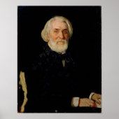 Portrait of Ivan S. Turgenev , 1879 Poster (Voorkant)