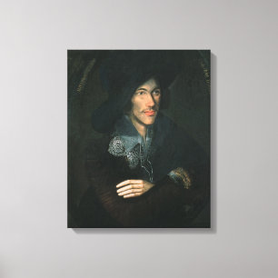 Portrait of John Donne, c.1595 Canvas Afdruk