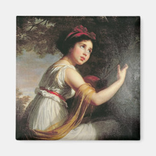 Portrait of Julie Le Brun, c.1797 Magneet