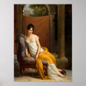 Portrait of Juliette Recamier by Francois Gerard Poster (Voorkant)