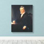 Portrait of Karl Friedrich Schinkel, c.1880 Canvas Afdruk (Insitu (Houten vloer))