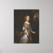 Portrait Of Lady Elizabeth Seymour Canvas Afdruk (Voorkant)