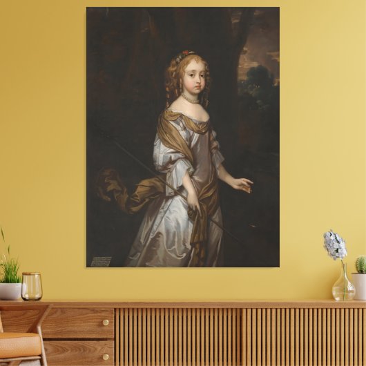 Portrait Of Lady Elizabeth Seymour Canvas Afdruk (Insitu (Woonkamer))
