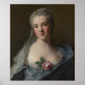 Portrait of Manon Balletti – Jean-Marc Nattier Poster (Voorkant)