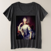Portrait of Marie Antoinette Grote Maat T-shirt (Design voorkant)