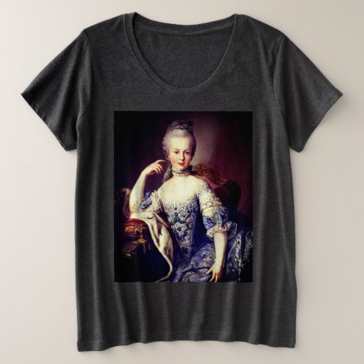 Portrait of Marie Antoinette Grote Maat T-shirt (Design voorkant)