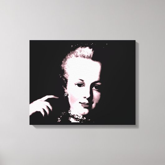 Portrait of Marie Antoinette Maria Antonia Austria Canvas Afdruk (Voorkant)