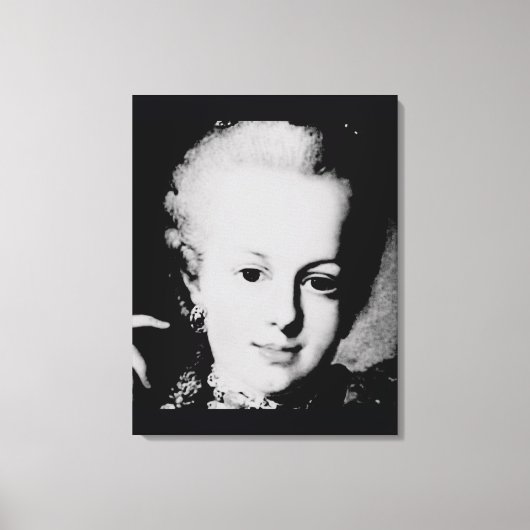 Portrait of Marie Antoinette Maria Antonia Austria Canvas Afdruk (Voorkant)
