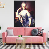 Portrait of Marie Antoinette – Martin van Meytens Canvas Afdruk (Insitu (Woonkamer))