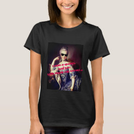 Portrait of Marie Antoinette with Sunglasses quote T-shirt
