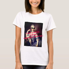 Portrait of Marie Antoinette with Sunglasses quote T-shirt