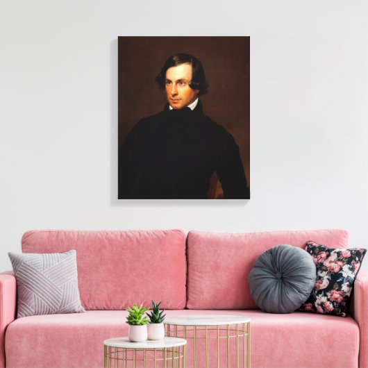 Portrait of Mr. Blodgett Canvas Afdruk (Insitu (Woonkamer))