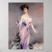 Portrait of Mrs Howard-Johnston by Boldini Poster (Voorkant)